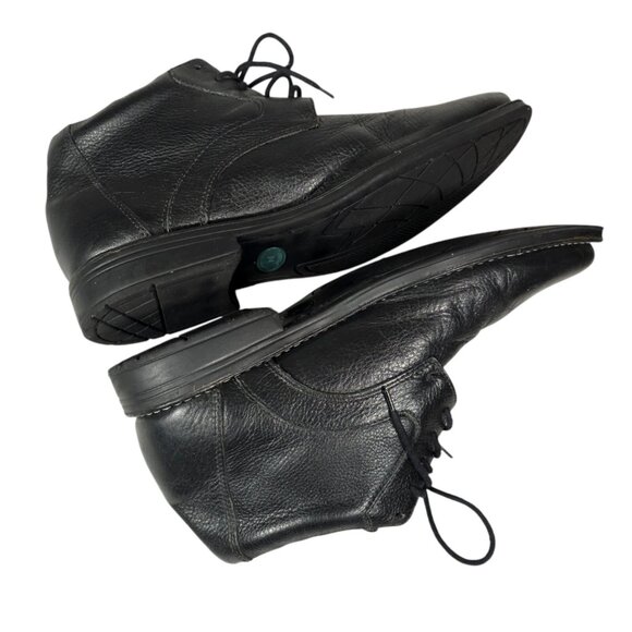 SANDRO Men’s Black Soft Pebbled Leather Ankle Boots Size 9.5 D main image 6